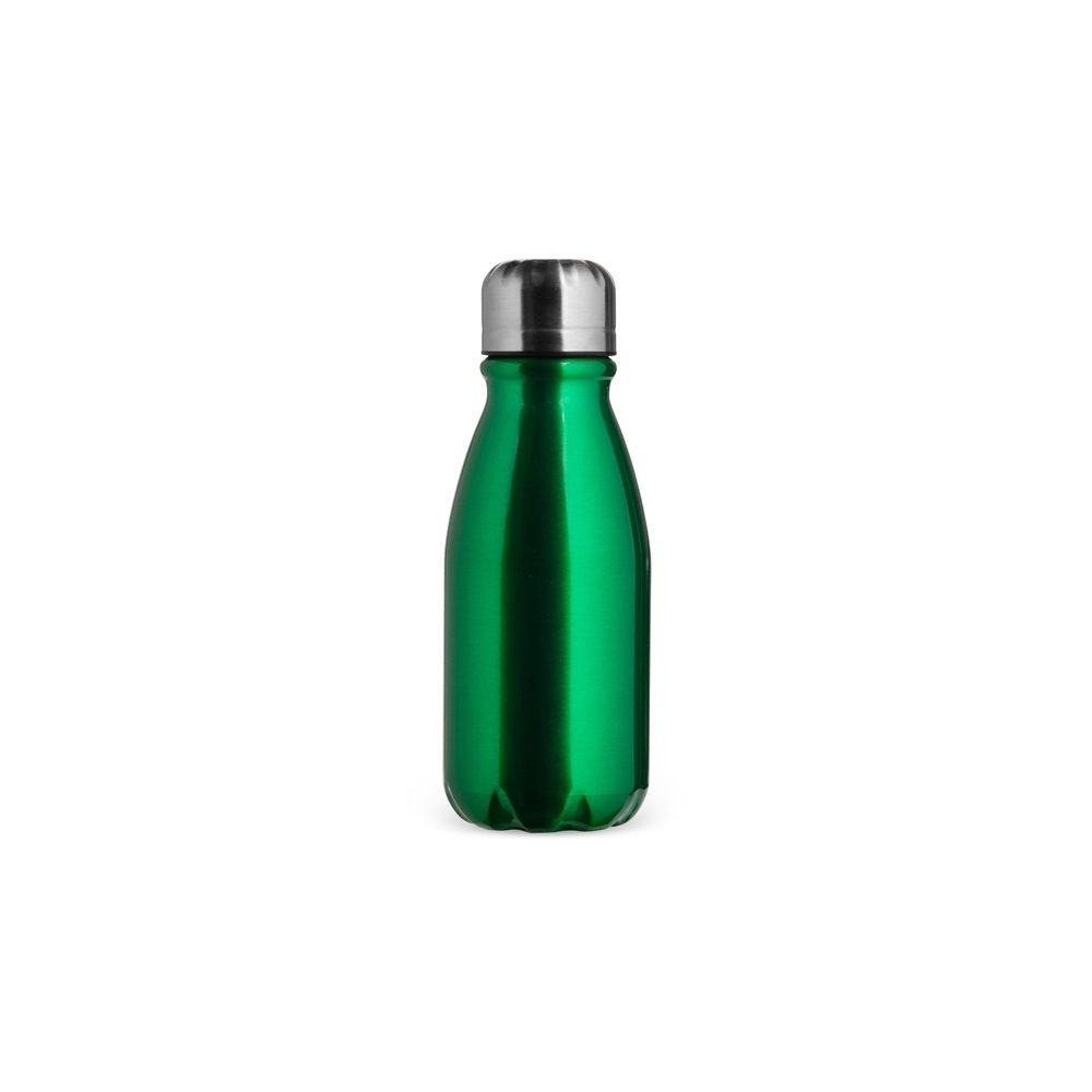 Garrafa de alumínio 400ml DR1956 na cor Verde, brinde personalizado Sky Brindes