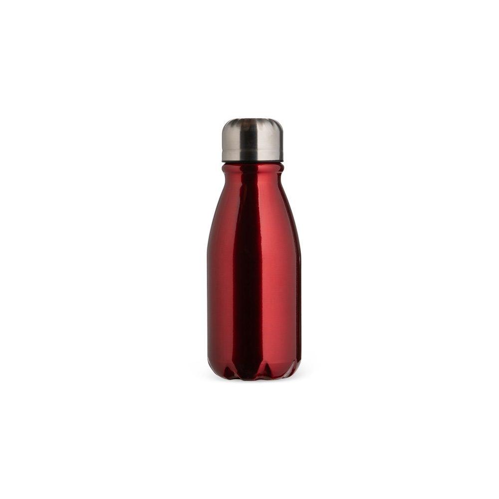 Garrafa de alumínio 400ml DR1956 na cor Vermelho e inox, brinde personalizado Sky Brindes