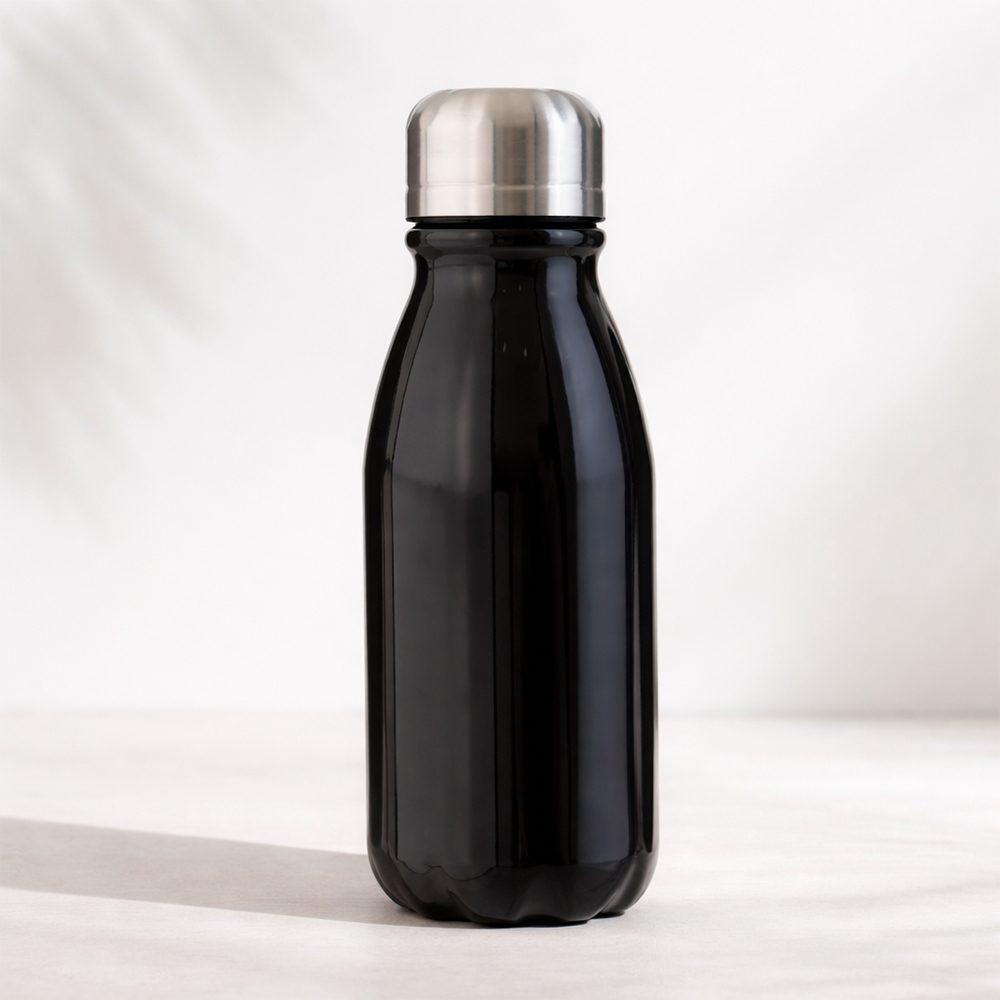 Garrafa de alumínio 400ml DR1956 na cor Vermelho e inox, brinde personalizado Sky Brindes