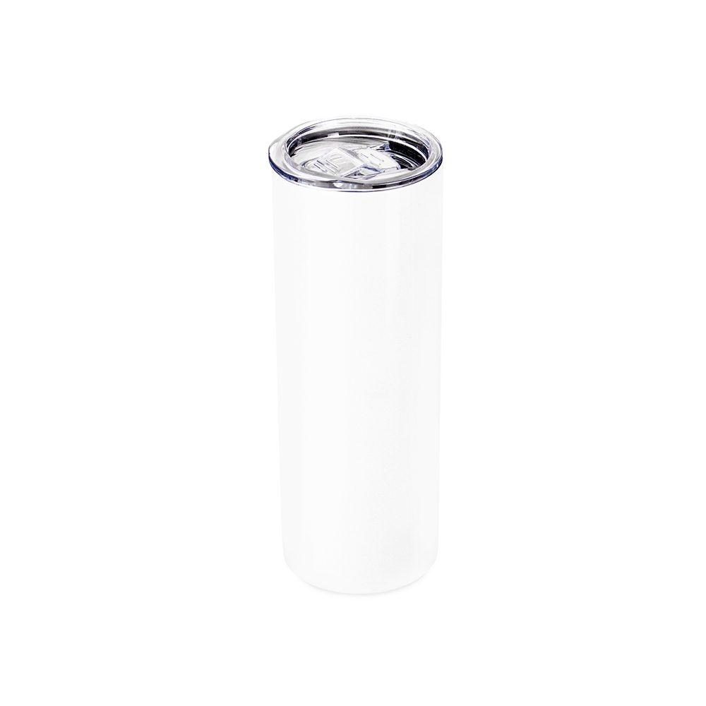 Copo térmico sublimático 600ml DR1958 na cor Branco, brinde personalizado Sky Brindes