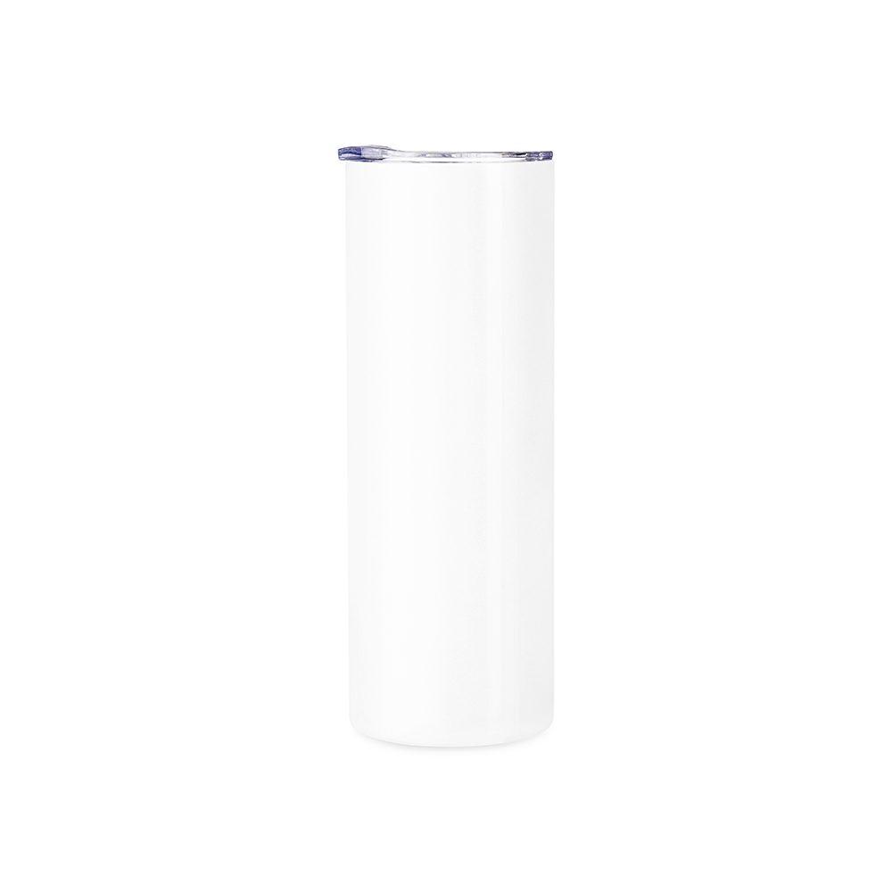 Copo térmico sublimático 600ml DR1958 na cor Branco, brinde personalizado Sky Brindes