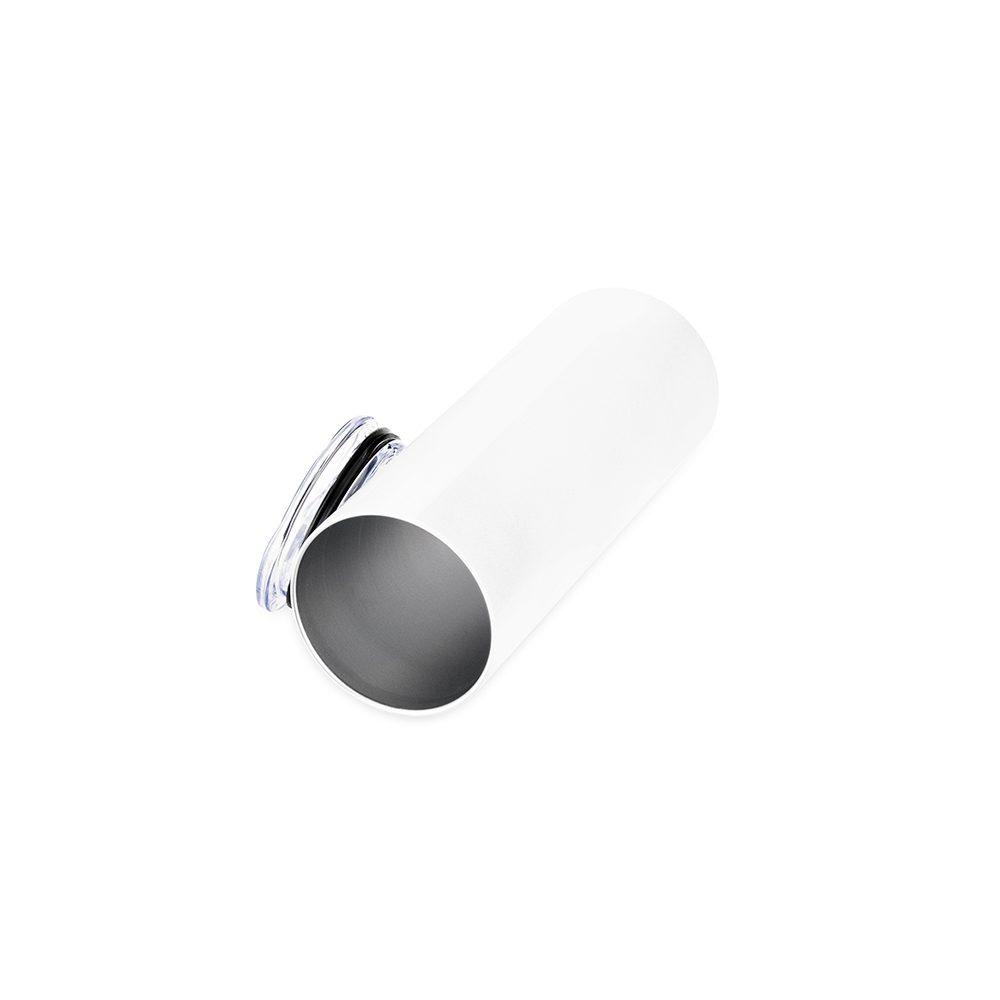 Copo térmico sublimático 600ml DR1958 na cor Branco, brinde personalizado Sky Brindes