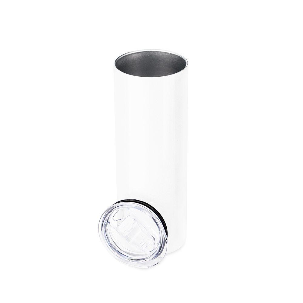 Copo térmico sublimático 600ml DR1958 na cor Branco, brinde personalizado Sky Brindes