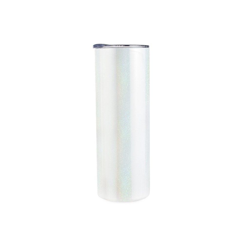 Copo térmico 600ml DR1960 na cor Branco, brinde personalizado Sky Brindes