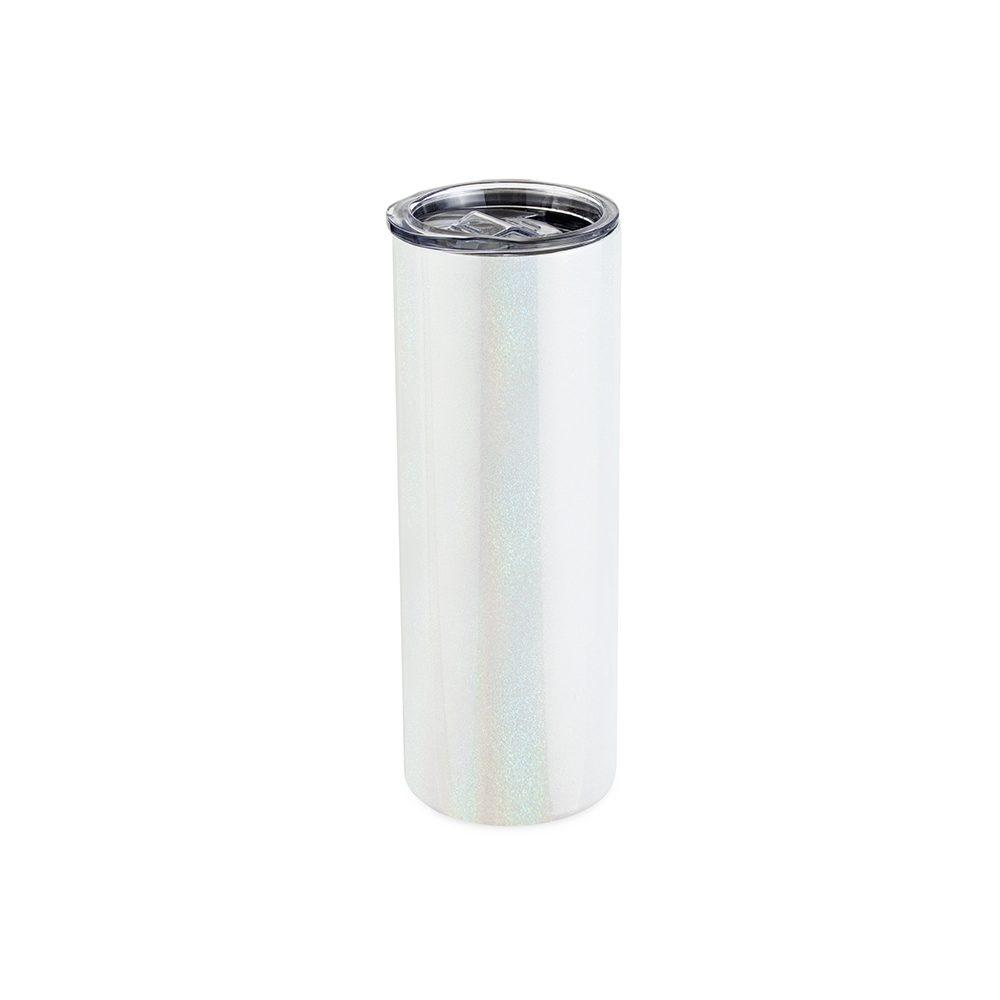 Copo térmico 600ml DR1960 na cor Branco, brinde personalizado Sky Brindes