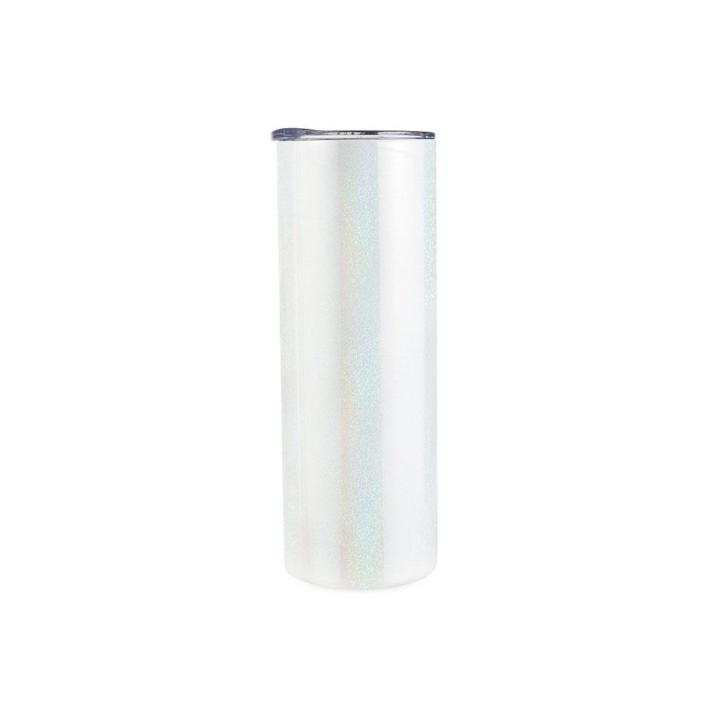 Copo térmico 600ml DR1960 na cor Branco, brinde personalizado Sky Brindes