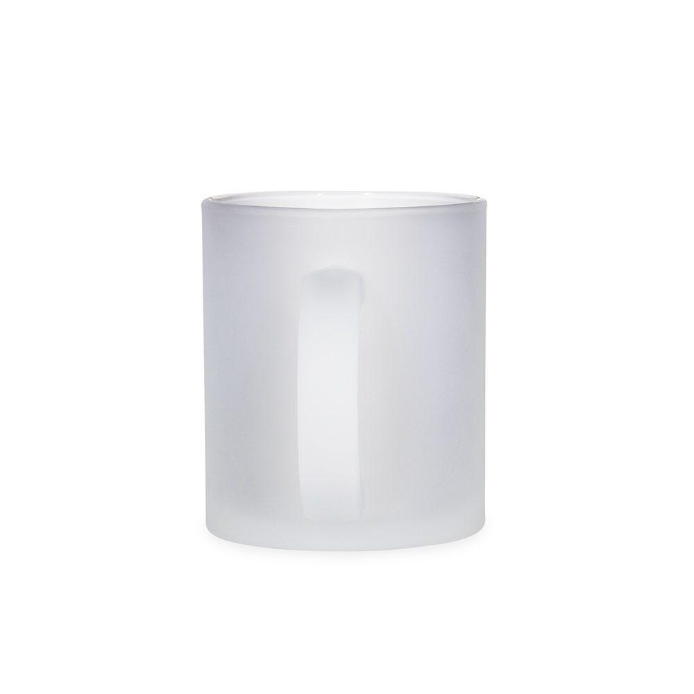 Caneca vidro 350ml DR1961 na cor Transparente, brinde personalizado Sky Brindes