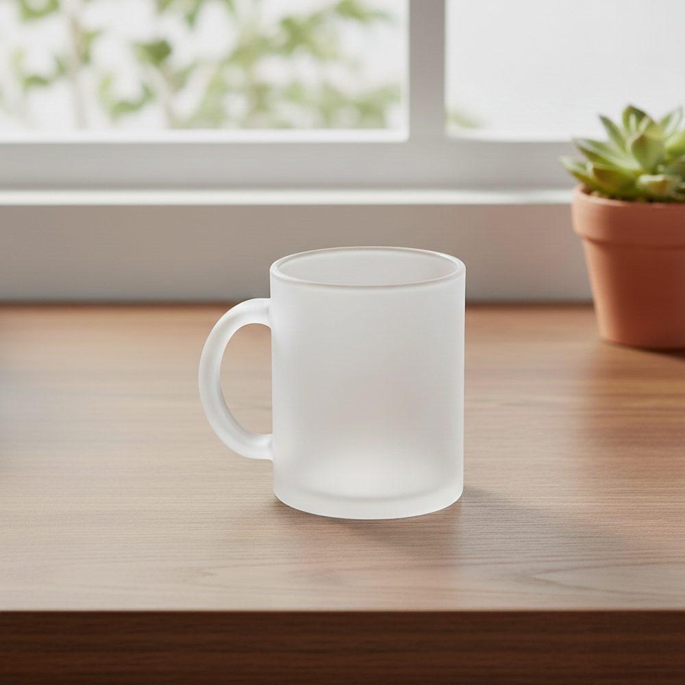 Caneca vidro 350ml DR1961 na cor Transparente, brinde personalizado Sky Brindes