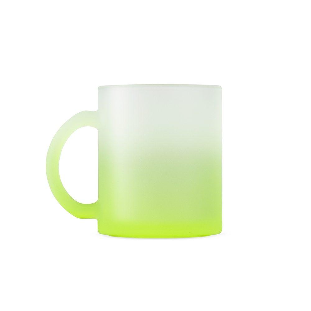 Caneca vidro 350ml DR1962 na cor Verde e verde, brinde personalizado Sky Brindes