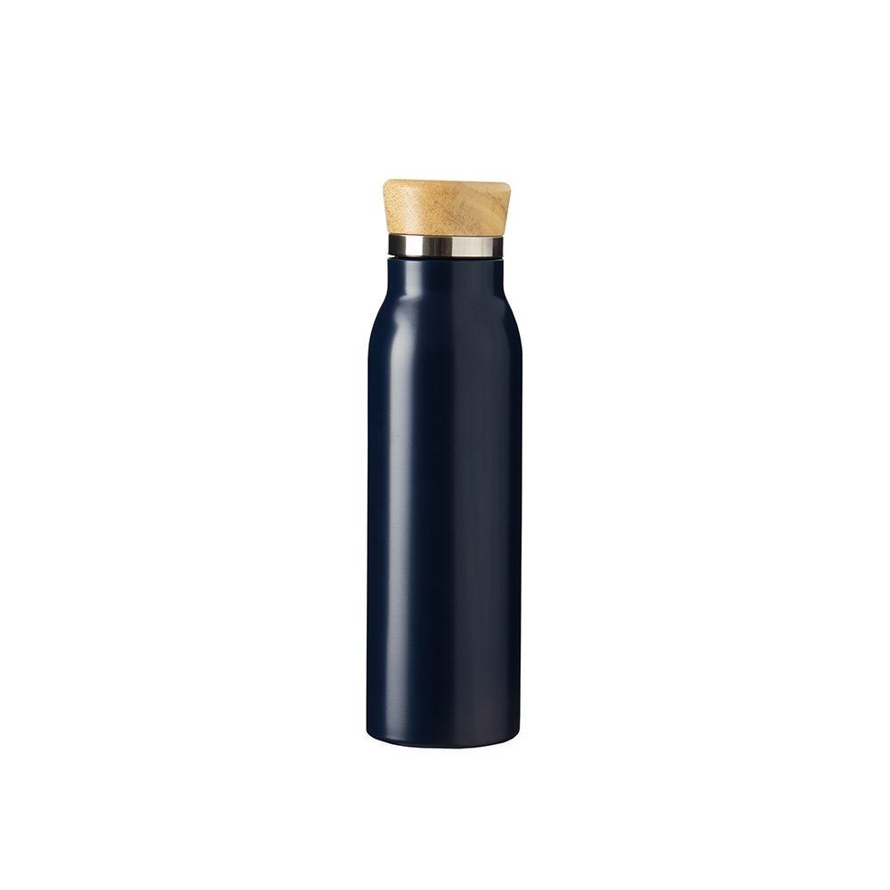 Garrafa térmica 600ml DR1963 na cor Azul escuro, brinde personalizado Sky Brindes