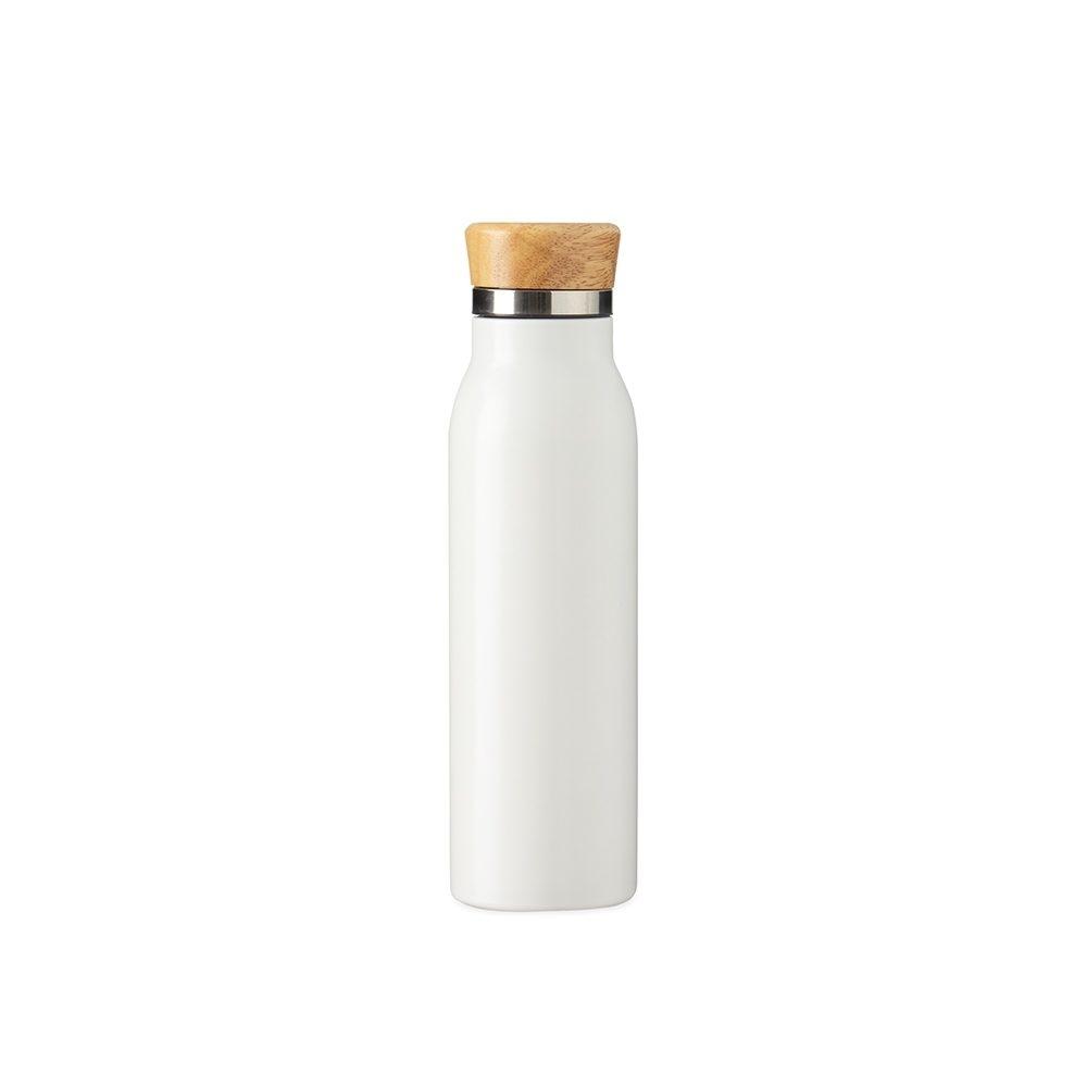 Garrafa térmica 600ml DR1963 na cor Branco, brinde personalizado Sky Brindes