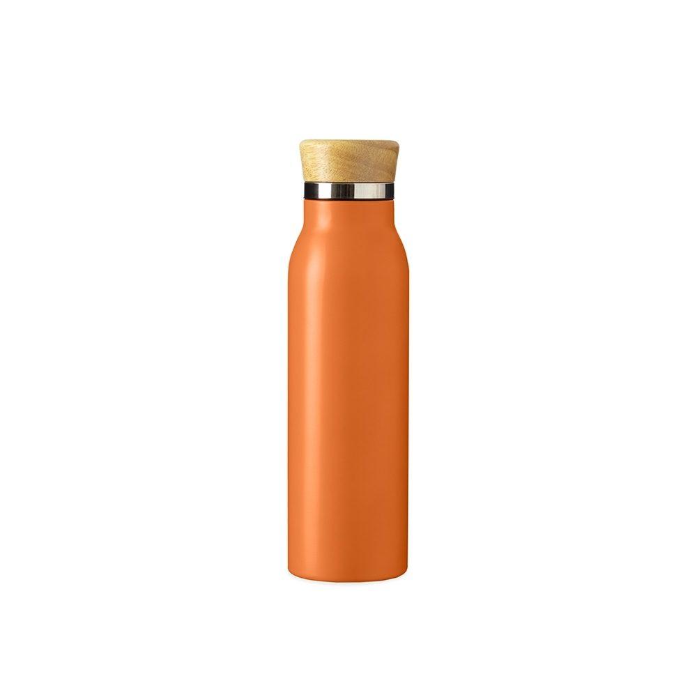 Garrafa térmica 600ml DR1963 na cor Laranja, brinde personalizado Sky Brindes