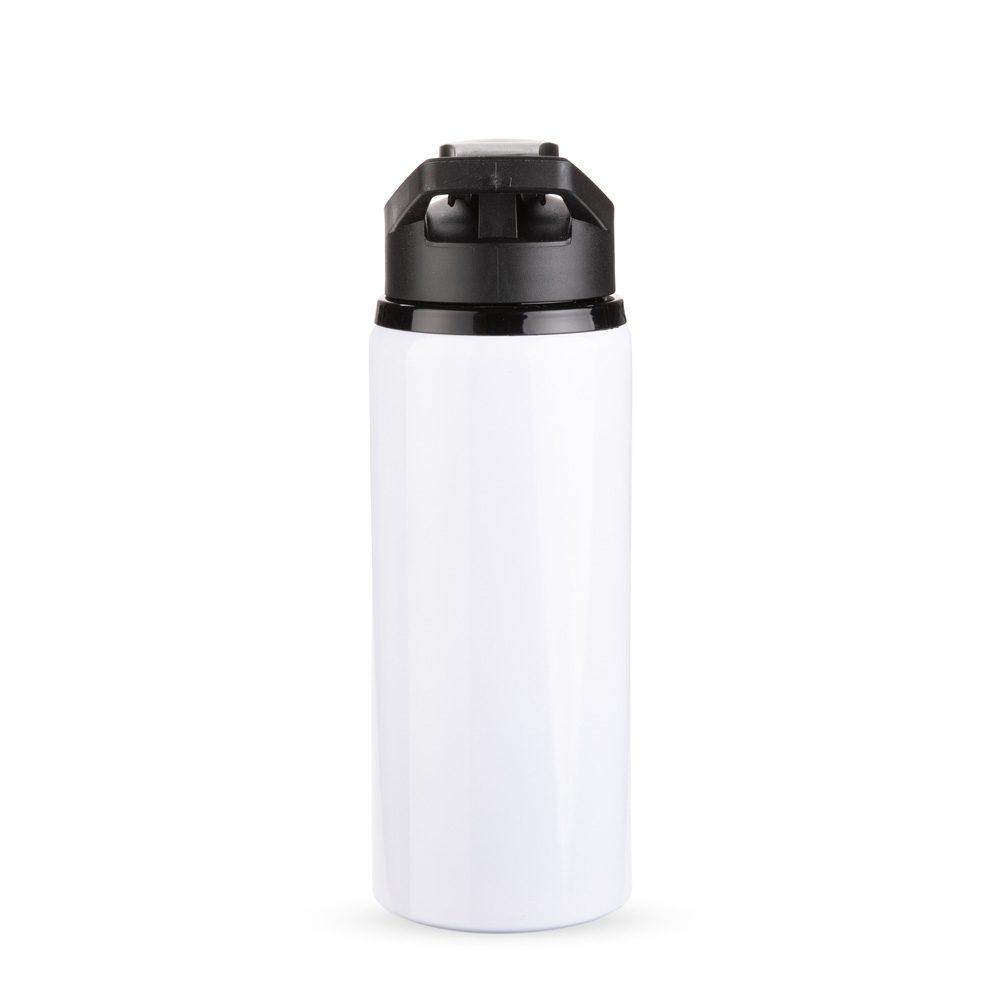 Squeeze alumínio 650ml DR1964 na cor Branco, brinde personalizado Sky Brindes