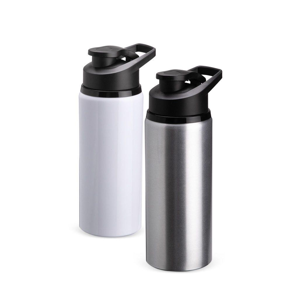 Squeeze alumínio 650ml DR1964 na cor Branco, brinde personalizado Sky Brindes