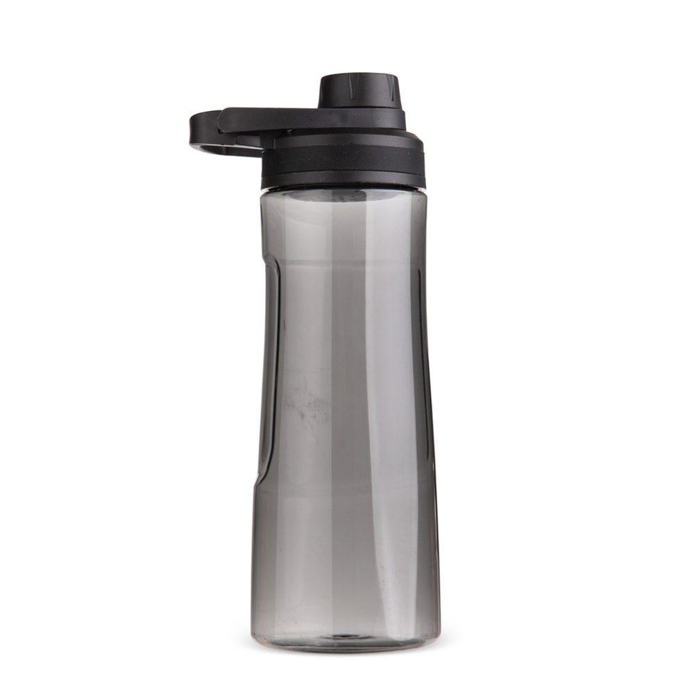 Garrafa plástica 750ml DR1966 na cor Preto, brinde personalizado Sky Brindes