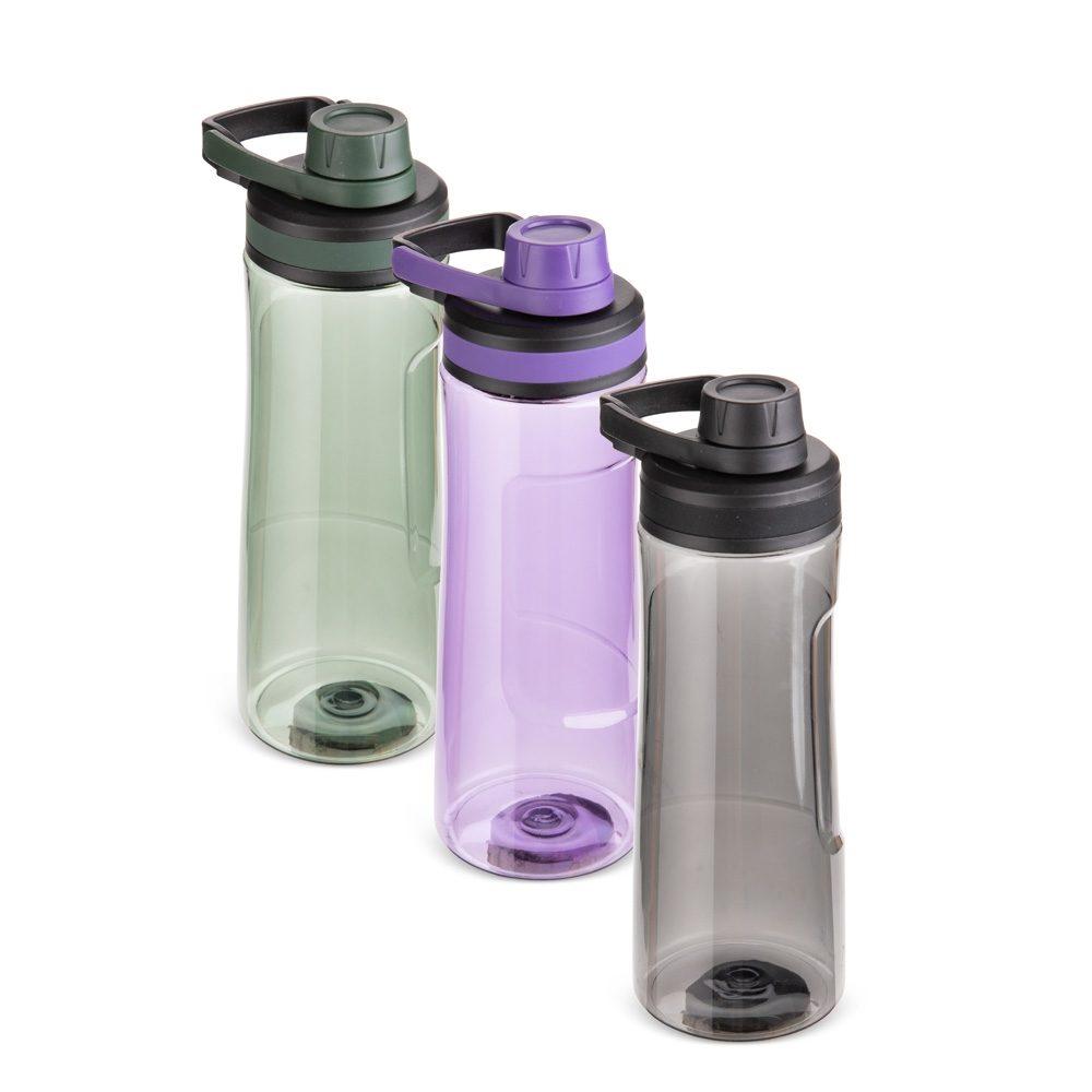 Garrafa plástica 750ml DR1966 na cor Preto, brinde personalizado Sky Brindes