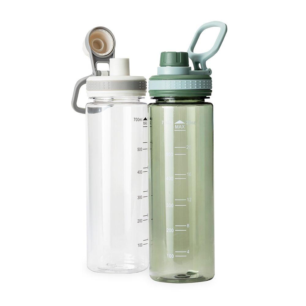 Garrafa plástica 750ml DR1967 na cor Verde, brinde personalizado Sky Brindes