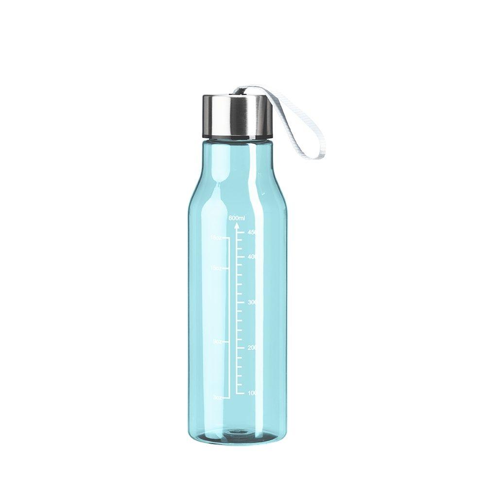 Garrafa plástica 615ml DR1969 na cor Azul celeste, brinde personalizado Sky Brindes