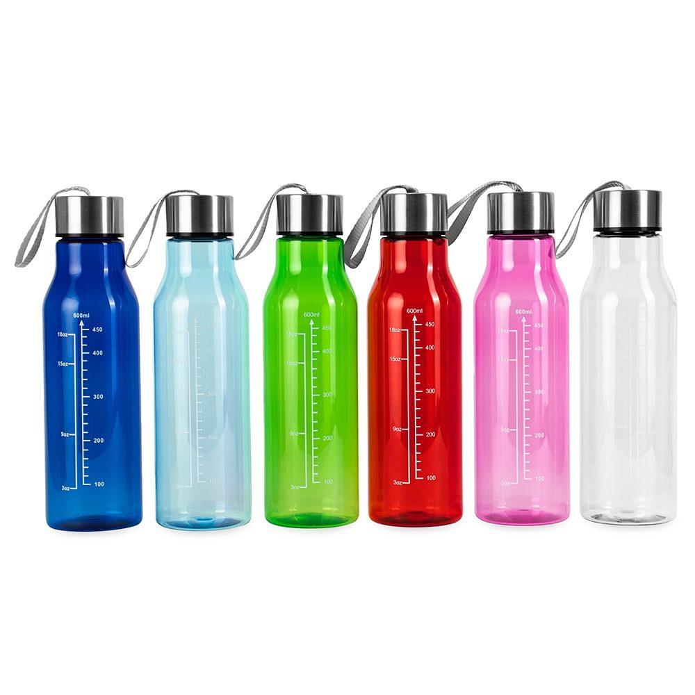 Garrafa plástica 615ml DR1969 na cor Transparente, brinde personalizado Sky Brindes