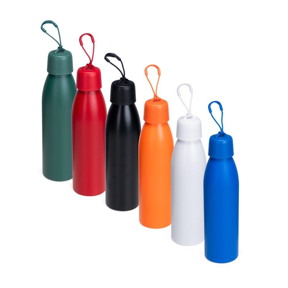 Garrafa térmica 500ml DR1983 na cor Laranja, brinde personalizado Sky Brindes