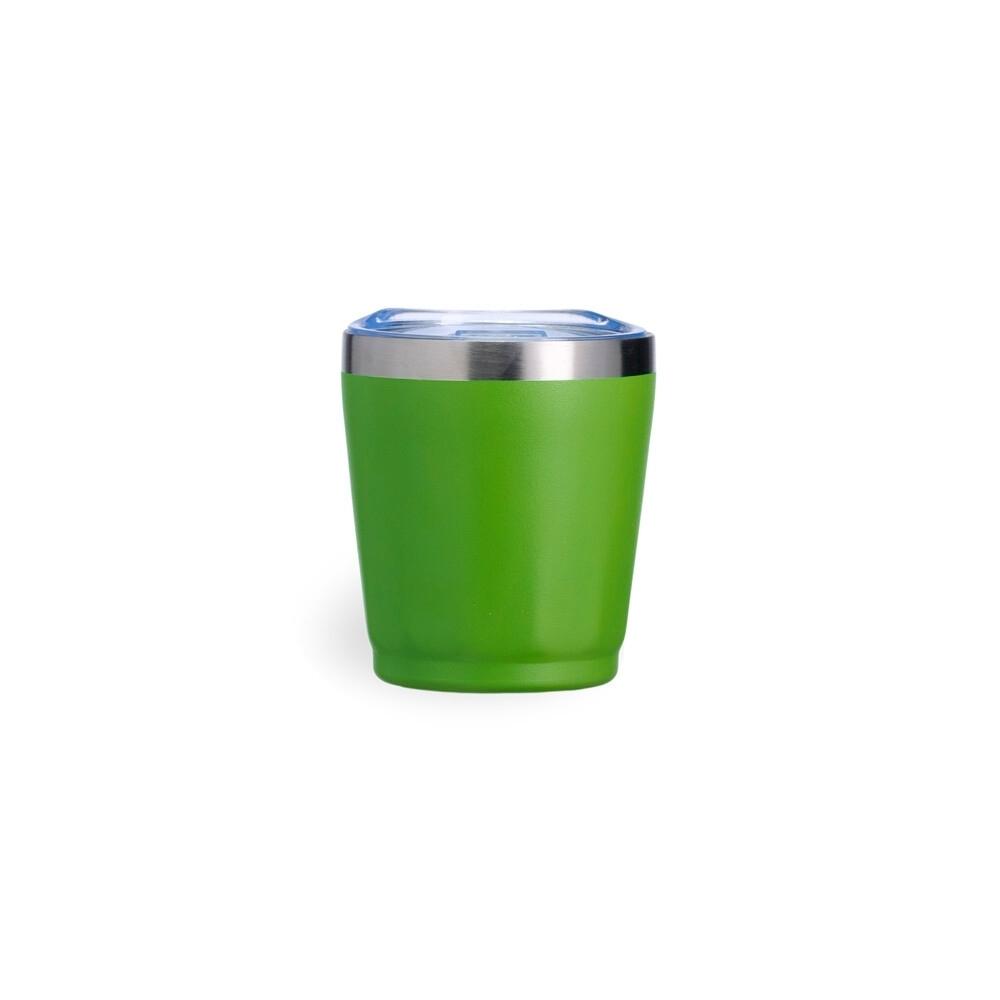 Copo térmico 200ml DR1987 na cor Verde, brinde personalizado Sky Brindes