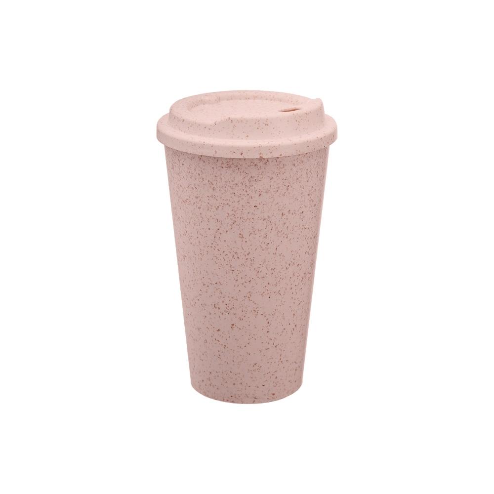 Copo fibra de arroz 550ml DR1998 na cor Rosa, brinde personalizado Sky Brindes