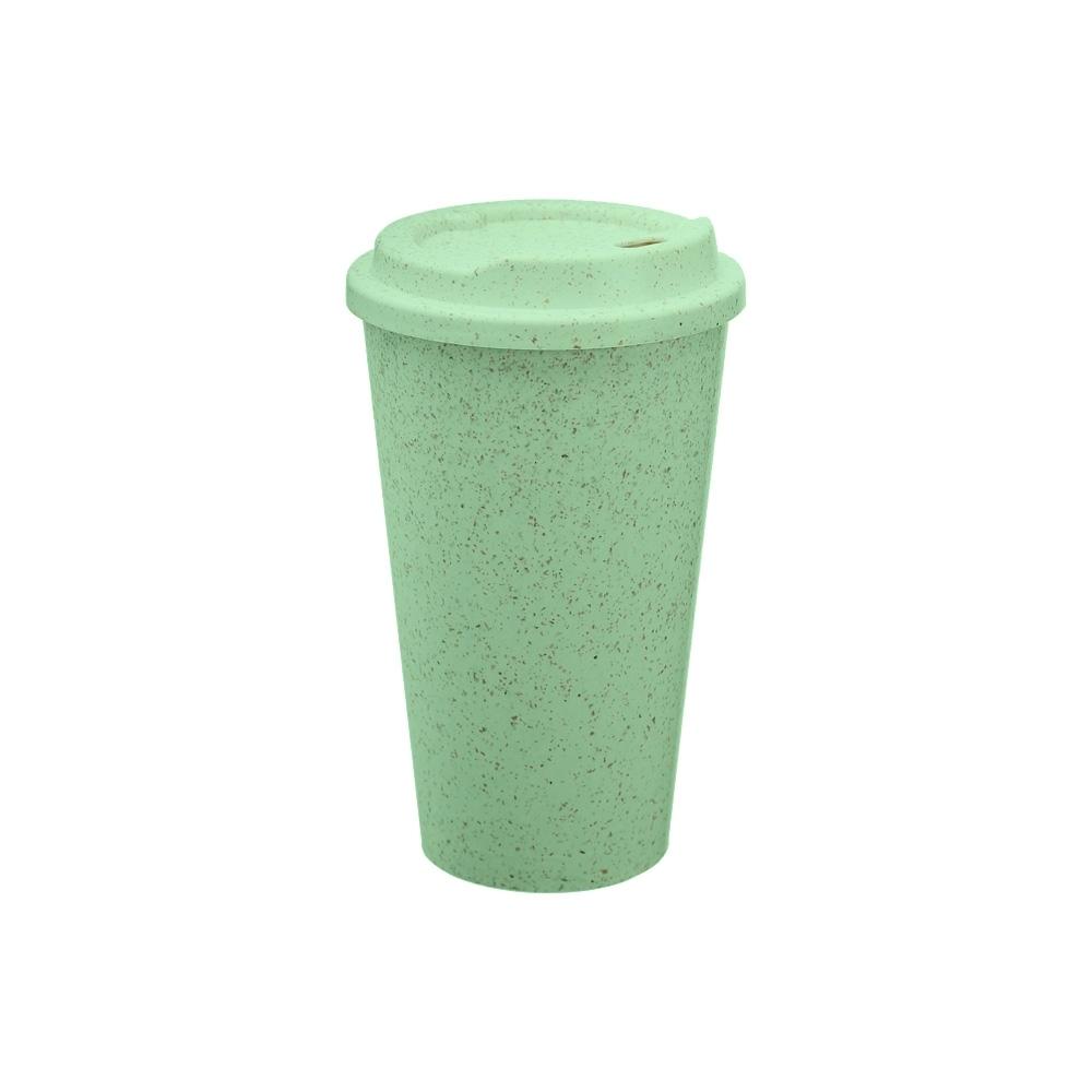 Copo fibra de arroz 550ml DR1998 na cor Verde, brinde personalizado Sky Brindes