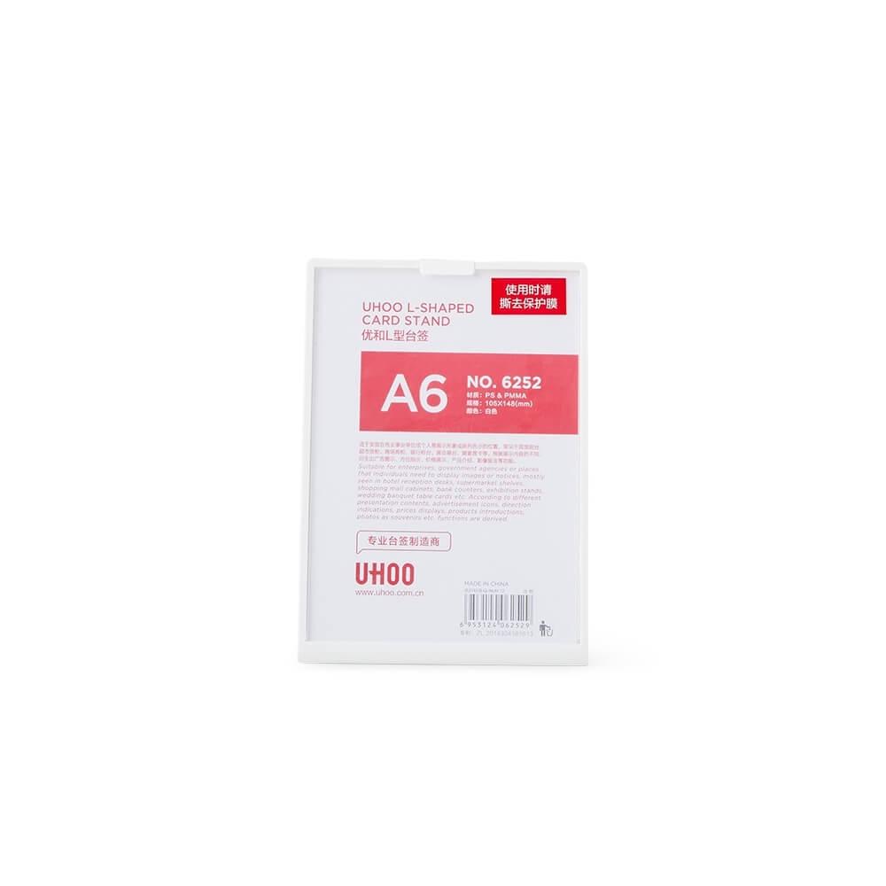 Expositor Porta Retrato A6 DV1233 na cor Branco, brinde personalizado Sky Brindes