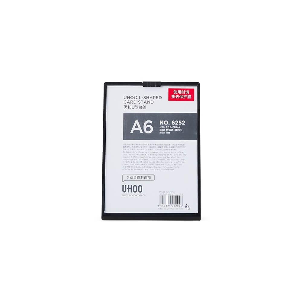 Expositor Porta Retrato A6 DV1233 na cor Preto, brinde personalizado Sky Brindes