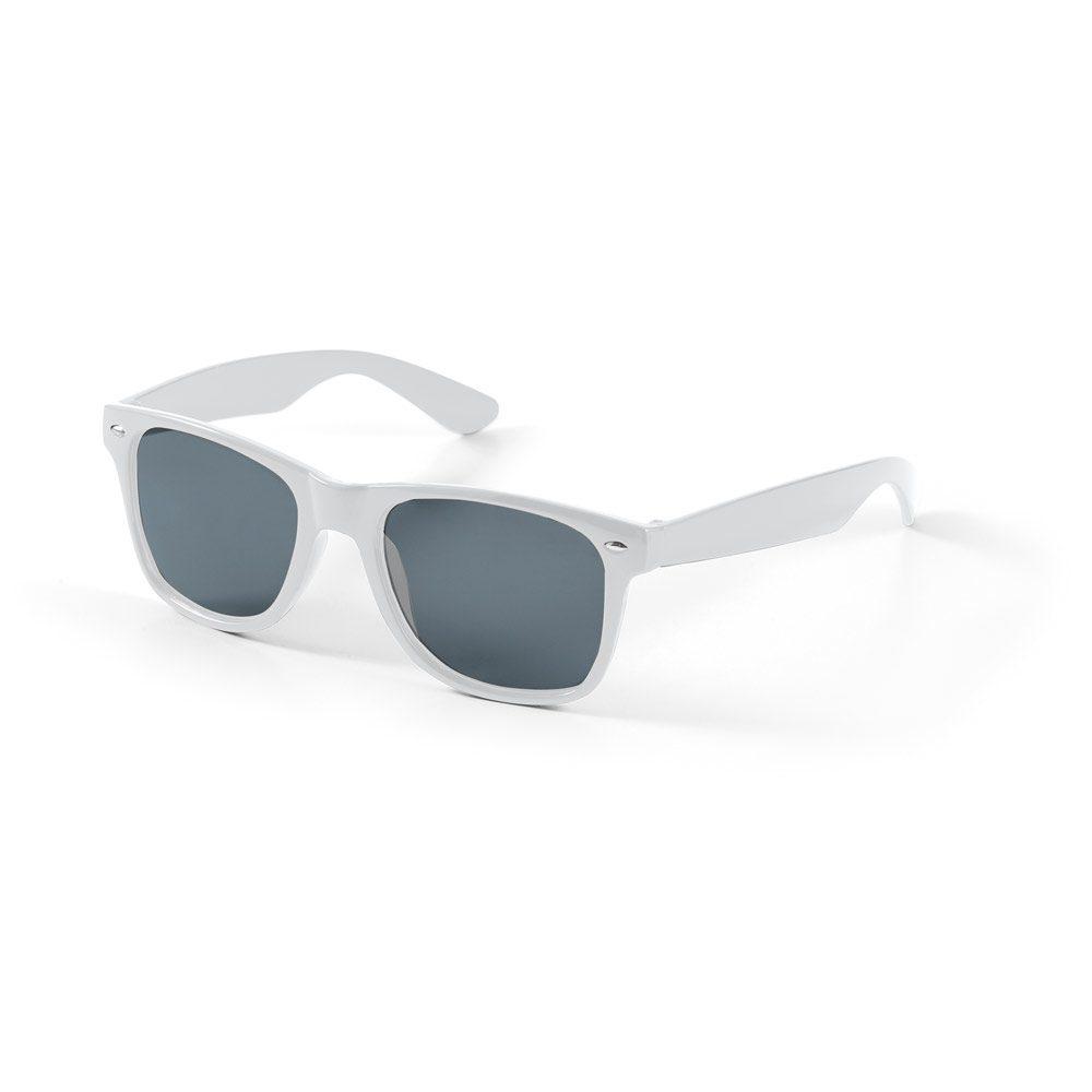 Óculos de sol em PC DV1238 na cor Branco, brinde personalizado Sky Brindes