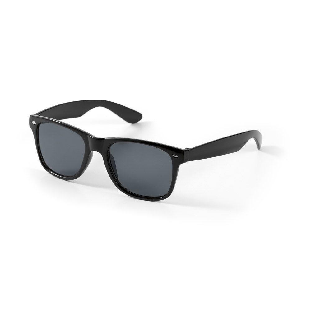 Óculos de sol em PC DV1238 na cor Preto, brinde personalizado Sky Brindes