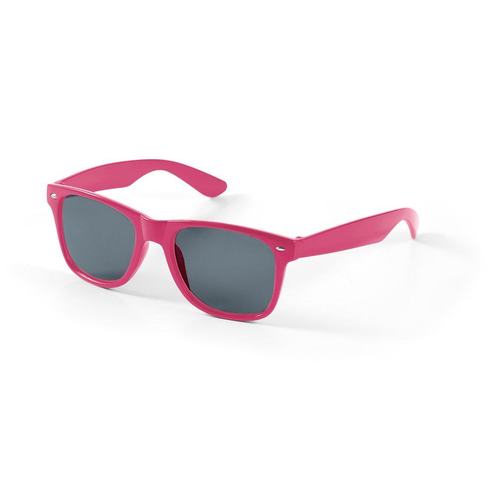 Óculos de sol em PC DV1238 na cor Rosa, brinde personalizado Sky Brindes