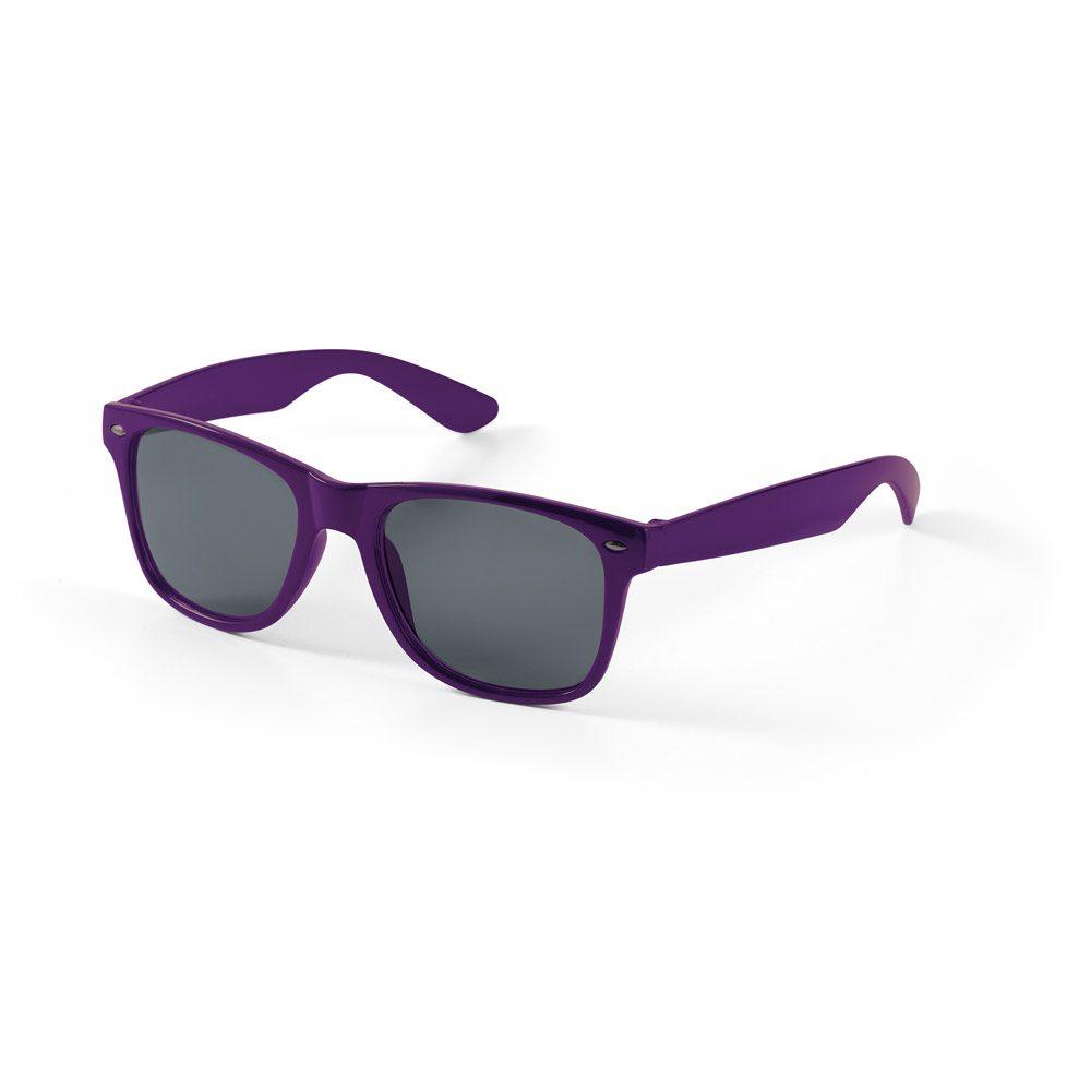 Óculos de sol em PC DV1238 na cor Roxo, brinde personalizado Sky Brindes