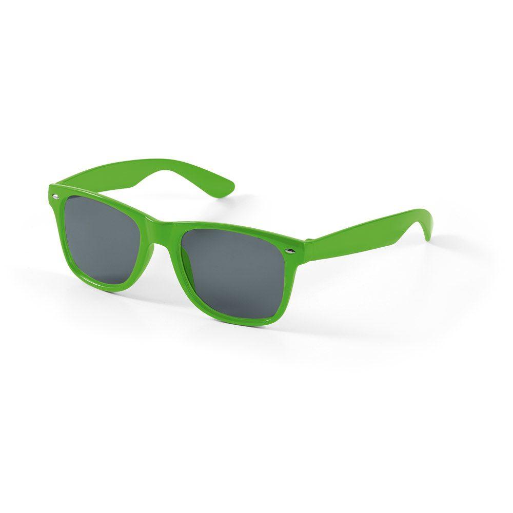 Óculos de sol em PC DV1238 na cor Verde claro, brinde personalizado Sky Brindes