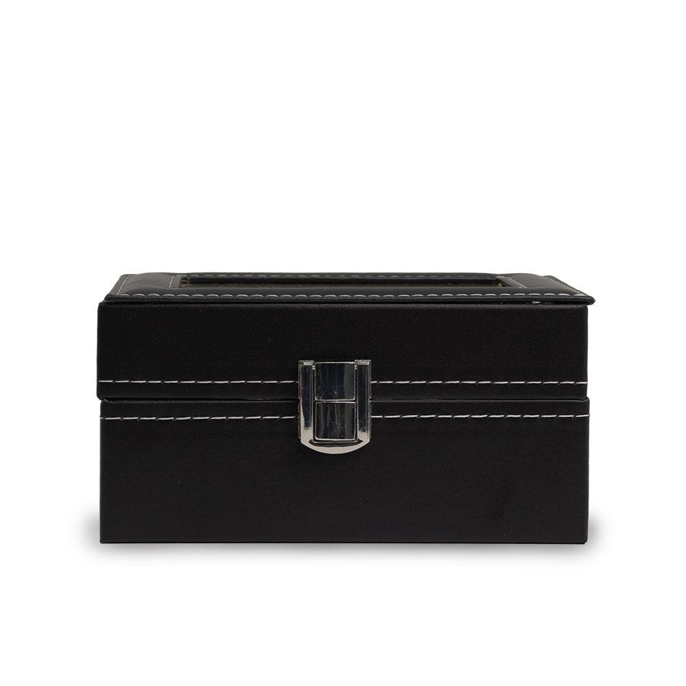 Porta Relógios DV1240 na cor Preto, brinde personalizado Sky Brindes