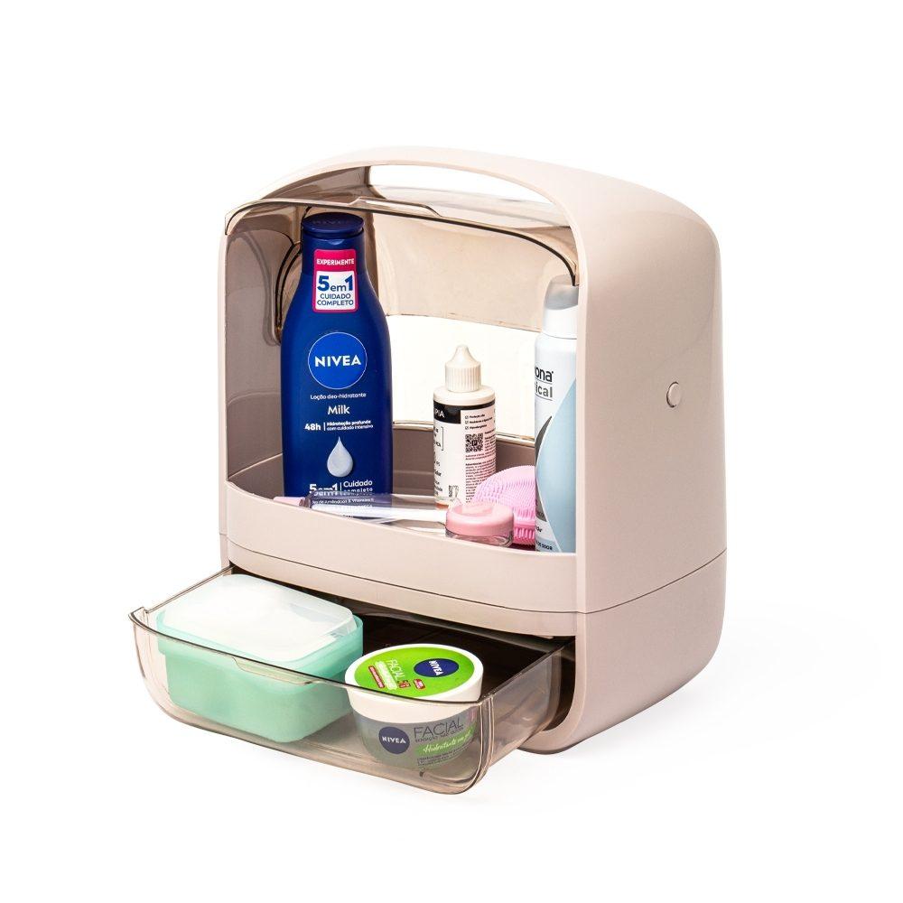 Caixa Organizadora DV1245 na cor Rosa, brinde personalizado Sky Brindes