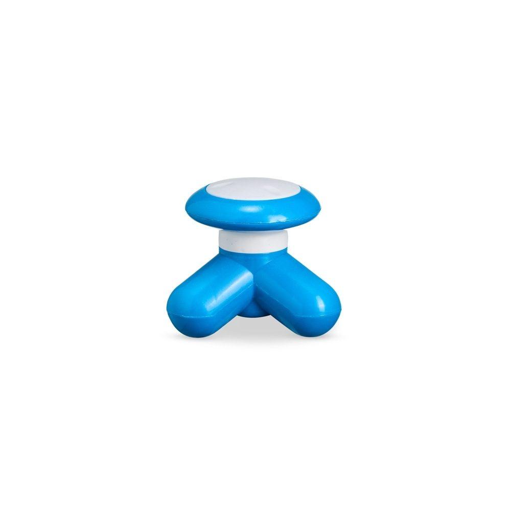 Mini Massageador DV1253 na cor Azul, brinde personalizado Sky Brindes