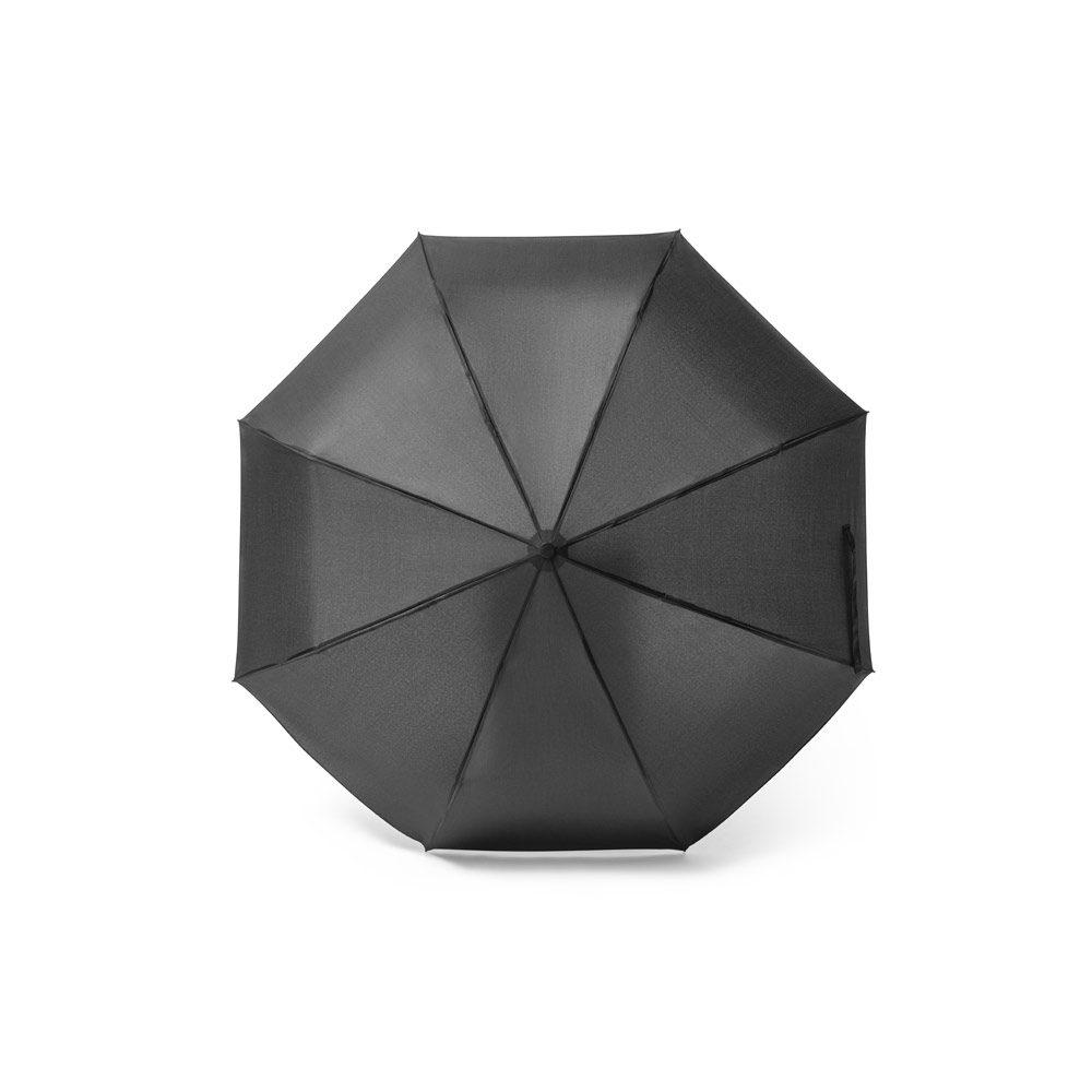 Guarda-chuva em Poliéster DV1273 na cor Preto, brinde personalizado Sky Brindes