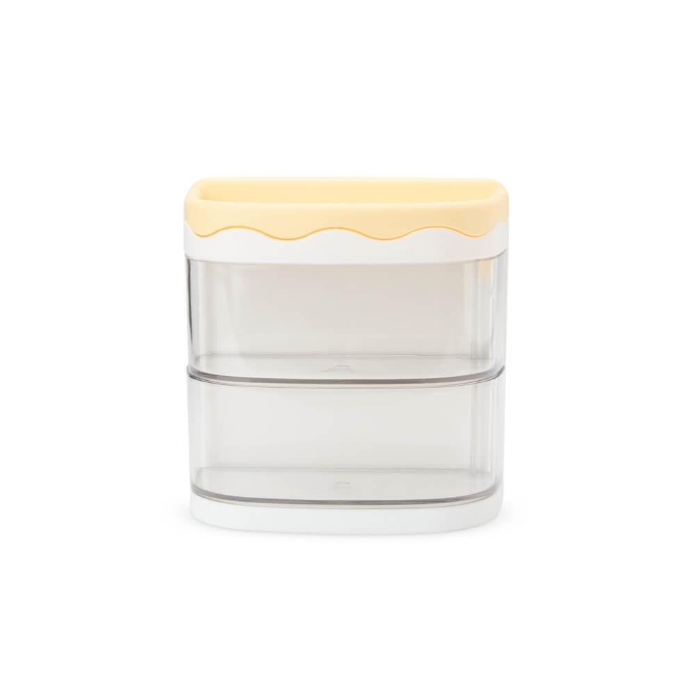 Organizador de Mesa DV1279 na cor Amarelo, brinde personalizado Sky Brindes