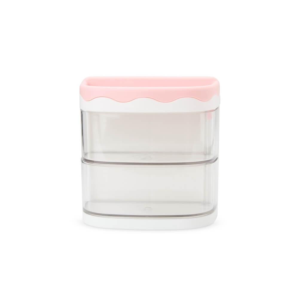 Organizador de Mesa DV1279 na cor Rosa, brinde personalizado Sky Brindes