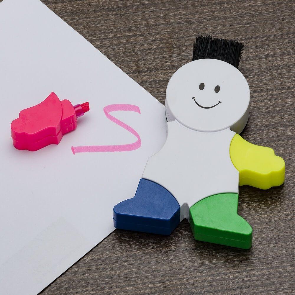 Marca Texto Boneco DV1283 na cor Único, brinde personalizado Sky Brindes