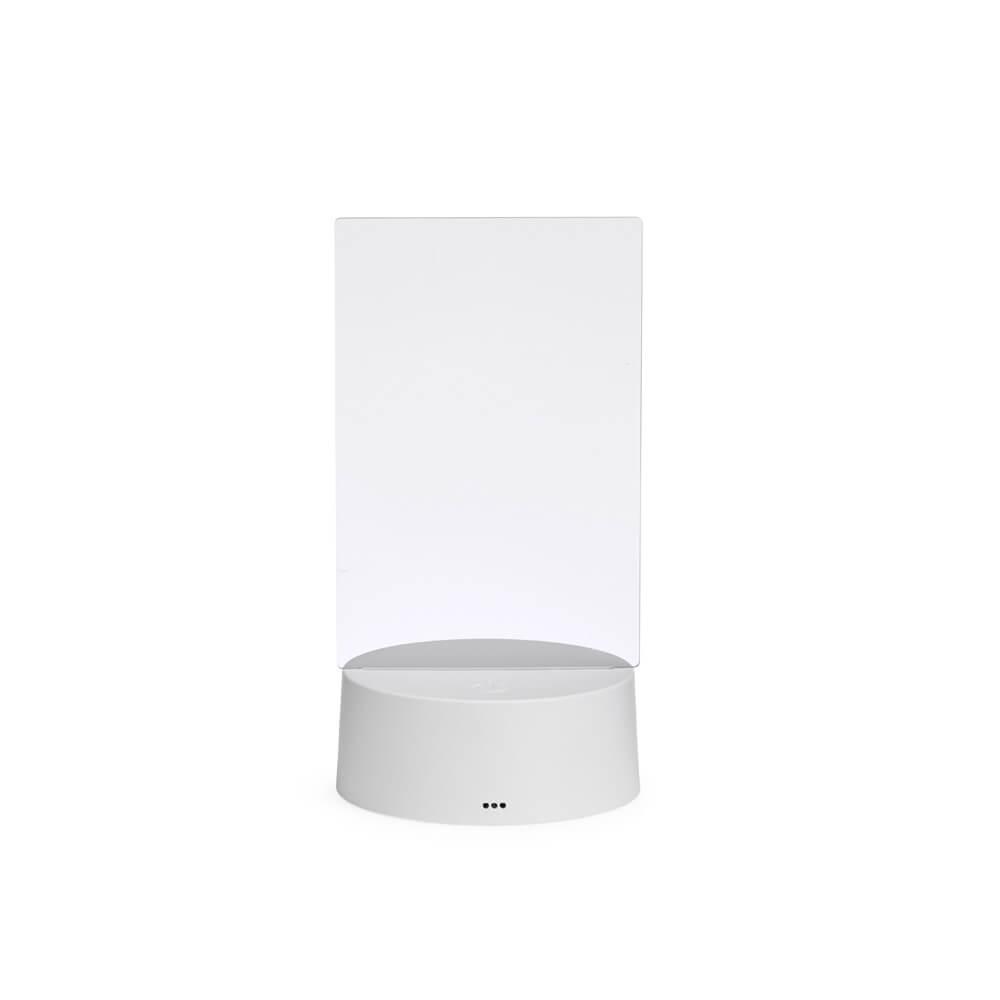 Luminária Led de Mesa 3D DV1290 na cor Branco, brinde personalizado Sky Brindes