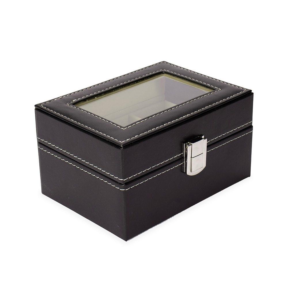 Porta-Relógios DV1296 na cor Preto, brinde personalizado Sky Brindes