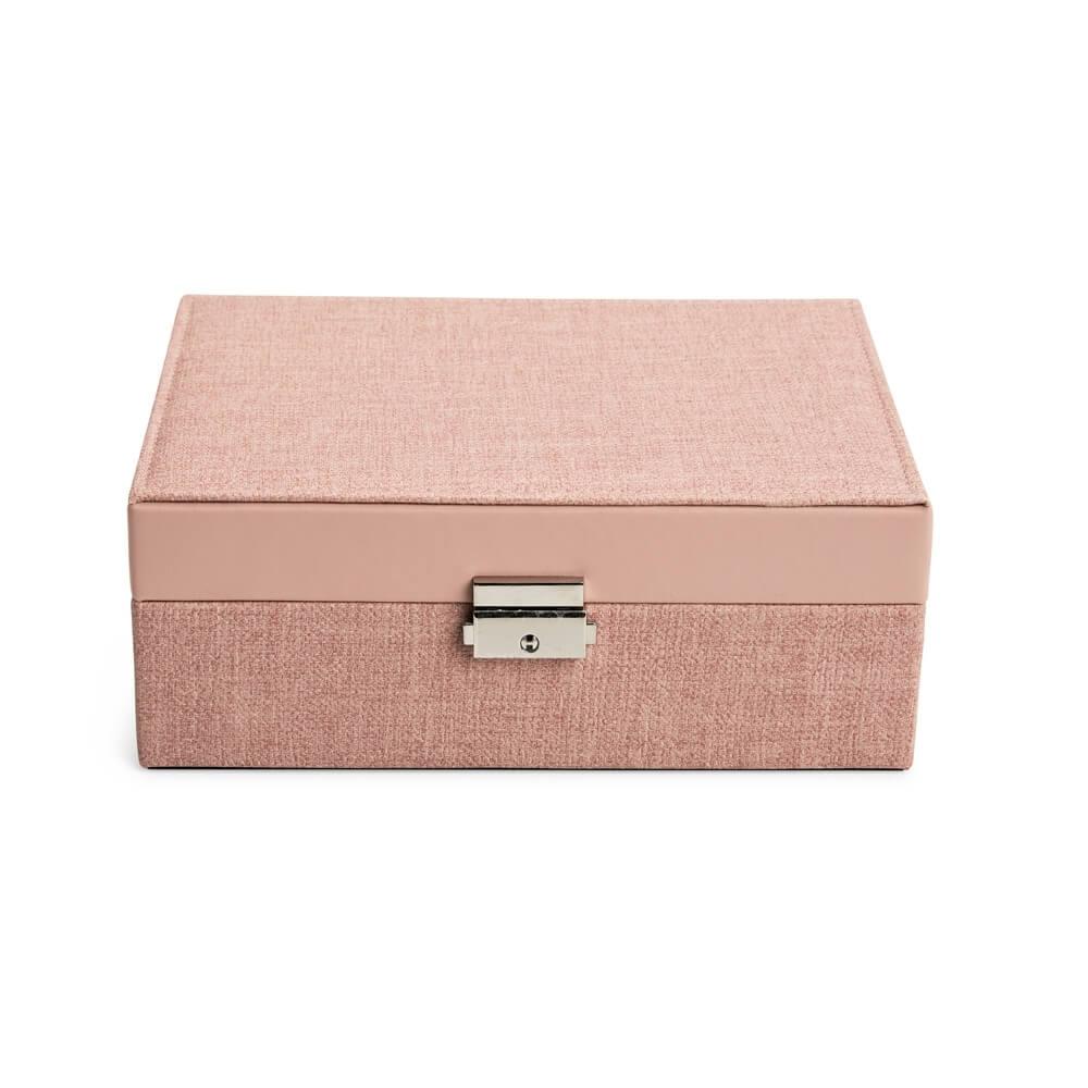 Porta-joias em Poliuretano DV1297 na cor Rosa claro, brinde personalizado Sky Brindes