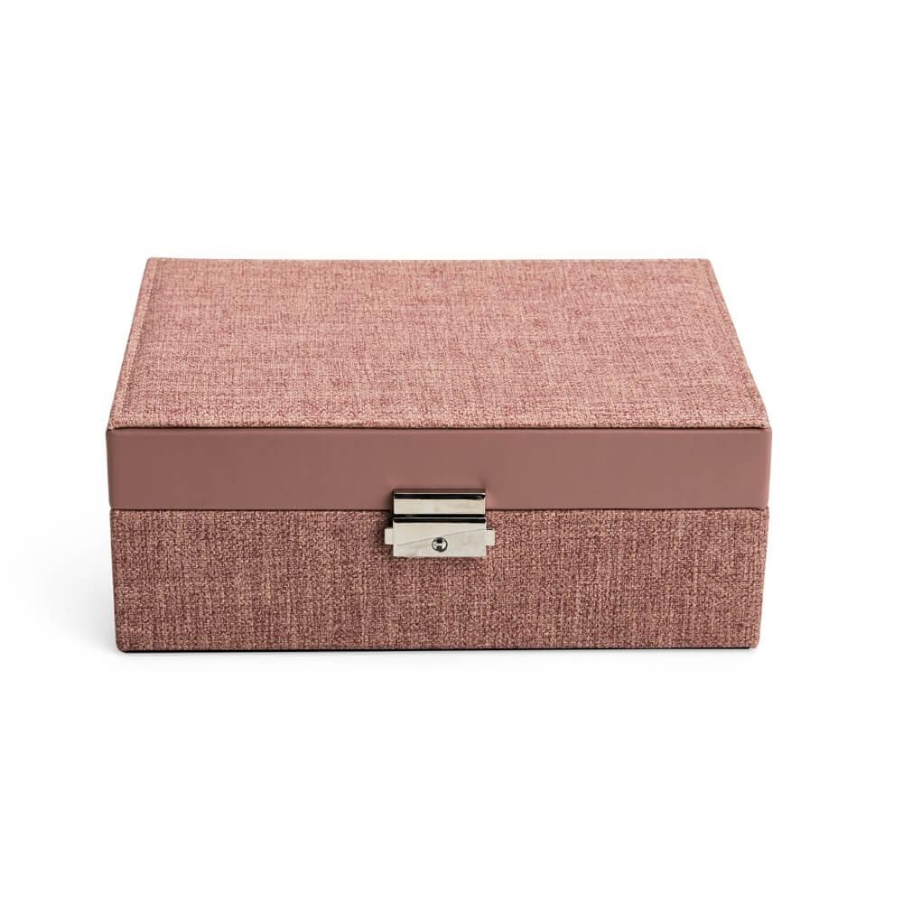 Porta-joias em Poliuretano DV1297 na cor Rosa escuro, brinde personalizado Sky Brindes