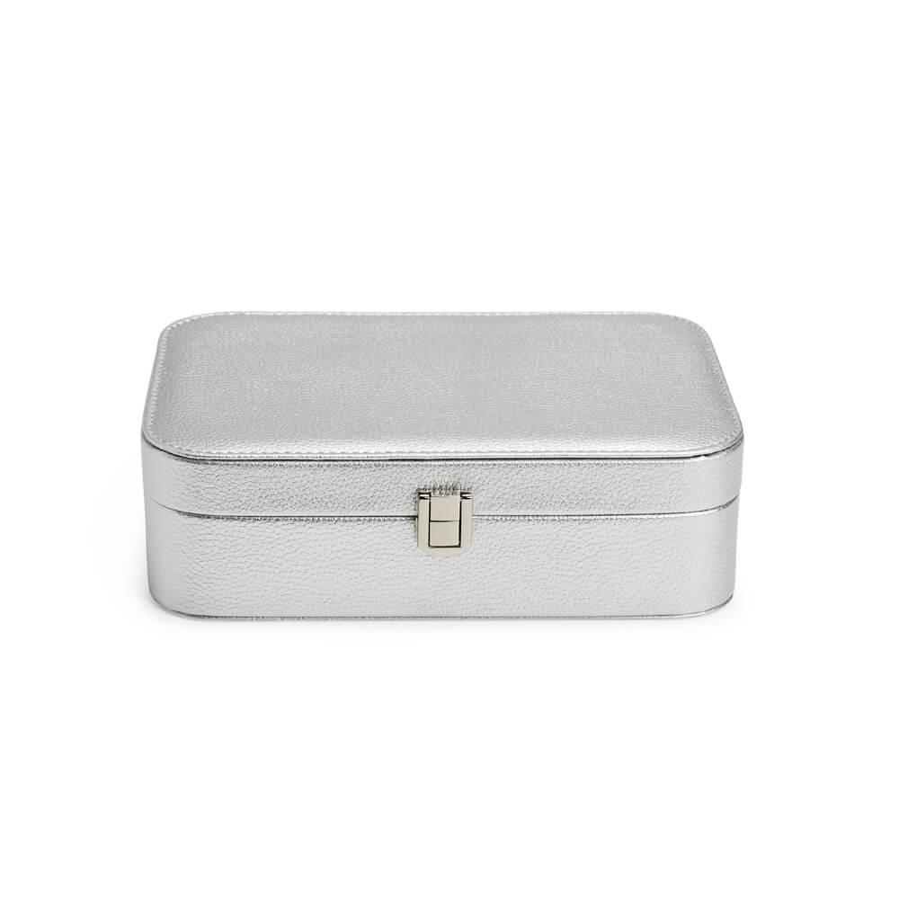 Porta-Joias com Espelho DV1299 na cor Cinza, brinde personalizado Sky Brindes