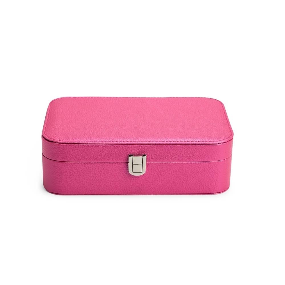 Porta-Joias com Espelho DV1299 na cor Pink, brinde personalizado Sky Brindes