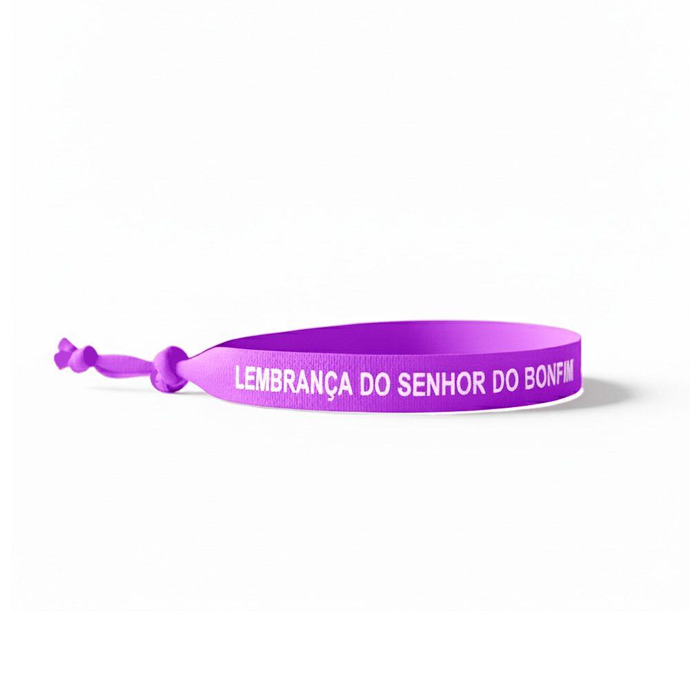 Fita Bonfim Personalizada DV1303 na cor Lilás, brinde personalizado Sky Brindes