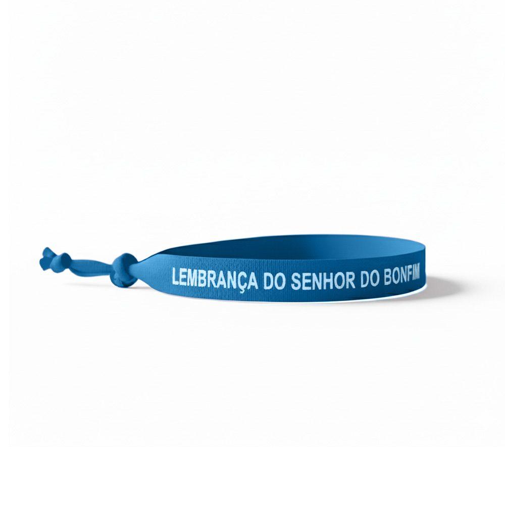 Fita Bonfim Personalizada DV1303 na cor Turquesa, brinde personalizado Sky Brindes