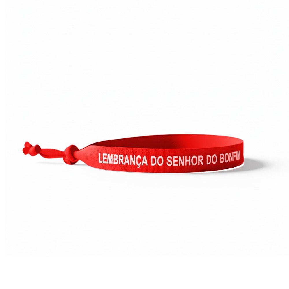 Fita Bonfim Personalizada DV1303 na cor Vermelho, brinde personalizado Sky Brindes